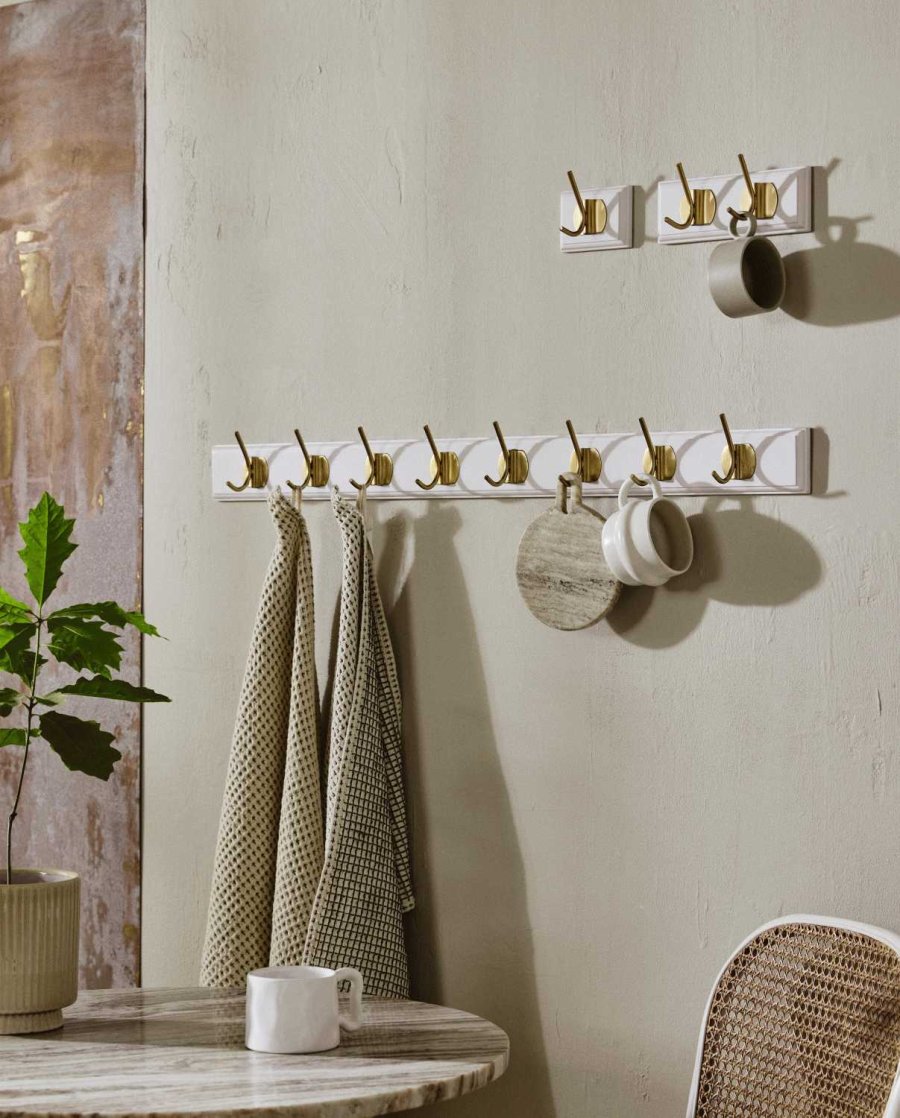 Nordal Edgy Hakenleiste 10cm, Wei