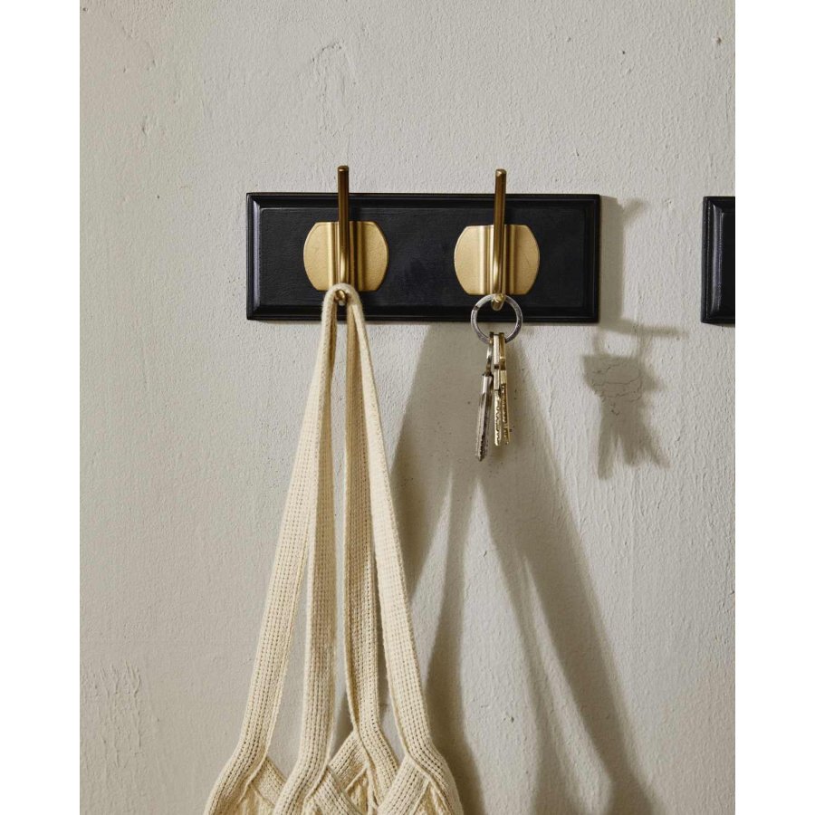 Nordal Edgy Hakenleiste 20cm, Schwarz