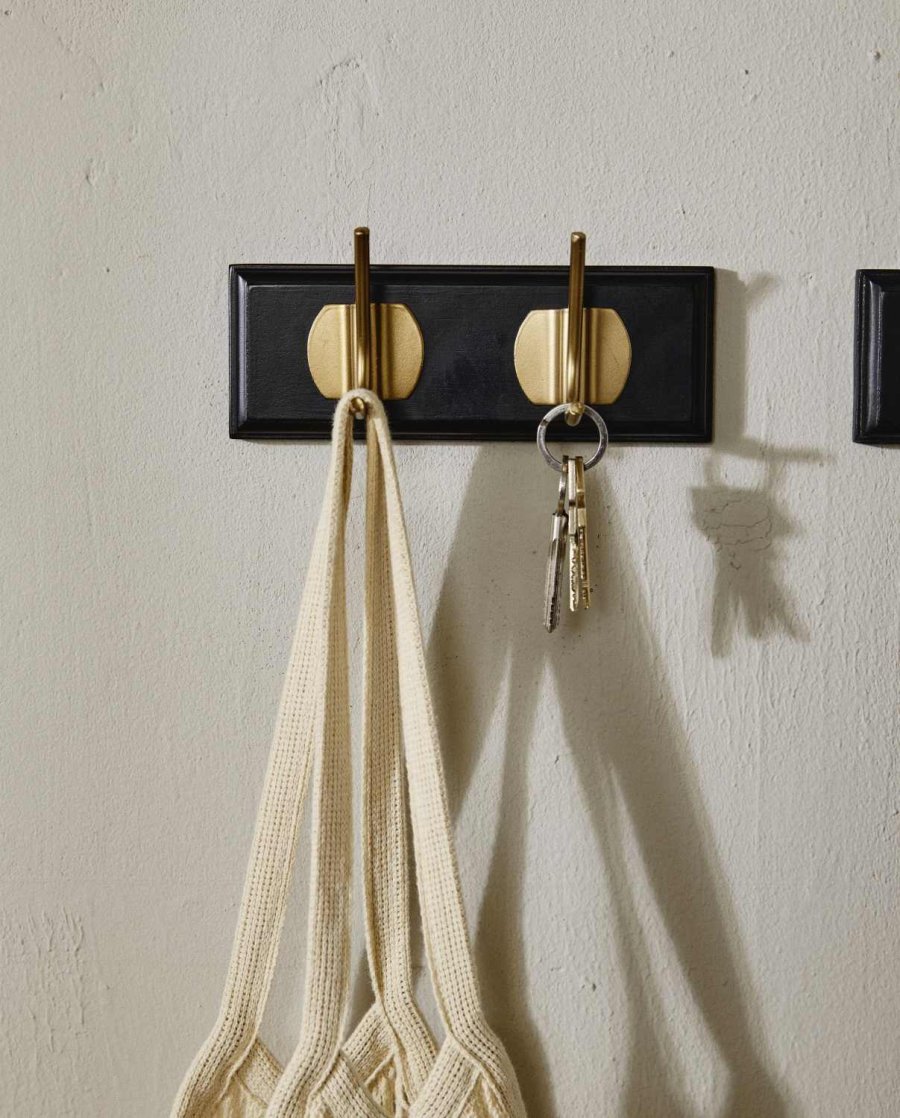 Nordal Edgy Hakenleiste 20cm, Schwarz