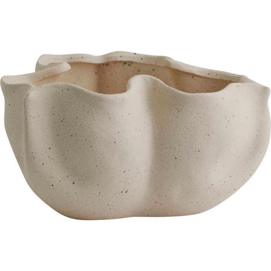 Nordal Isabela Schale / Blumentopf 24 cm, Creme