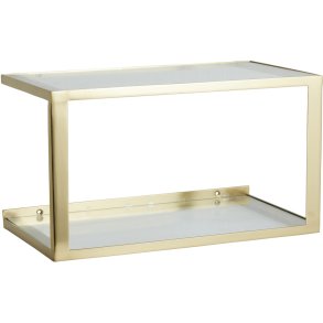 Nordal Nera Hylde/Sengebord 36 cm, Guld