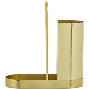 Nordal Kaki Holder til opvaskebørste 8,4x17,9 cm, Guld