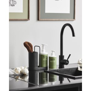 Nordal Kaki Holder til opvaskebrste 8,4x17,9 cm, Sort