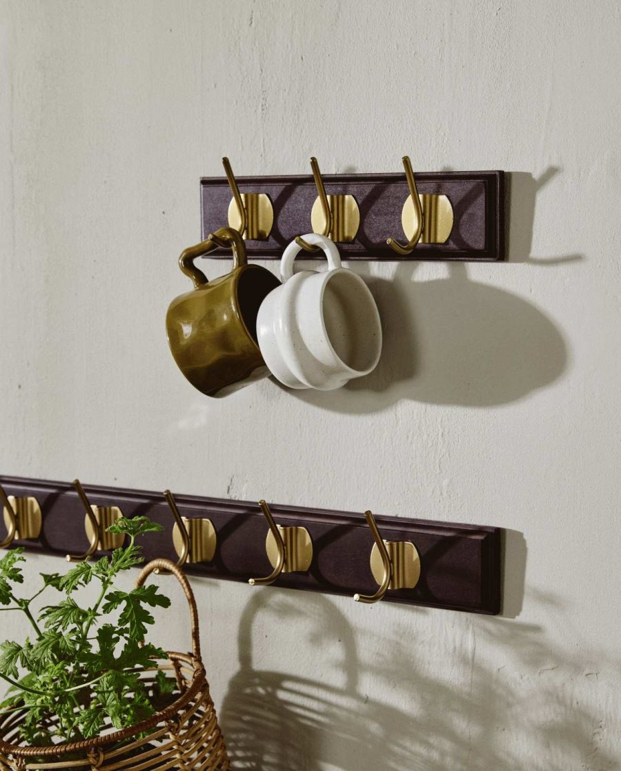 Nordal Edgy Hakenleiste 30cm, Dunkelbraun