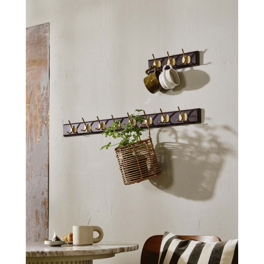 Nordal Edgy Hakenleiste 30cm, Dunkelbraun