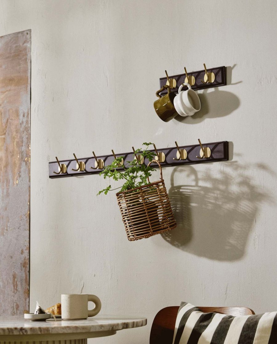 Nordal Edgy Hakenleiste 30cm, Dunkelbraun