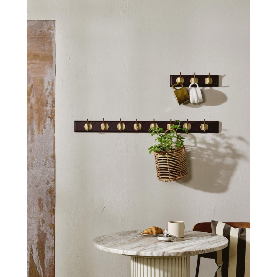 Nordal Edgy Hakenleiste 30cm, Dunkelbraun