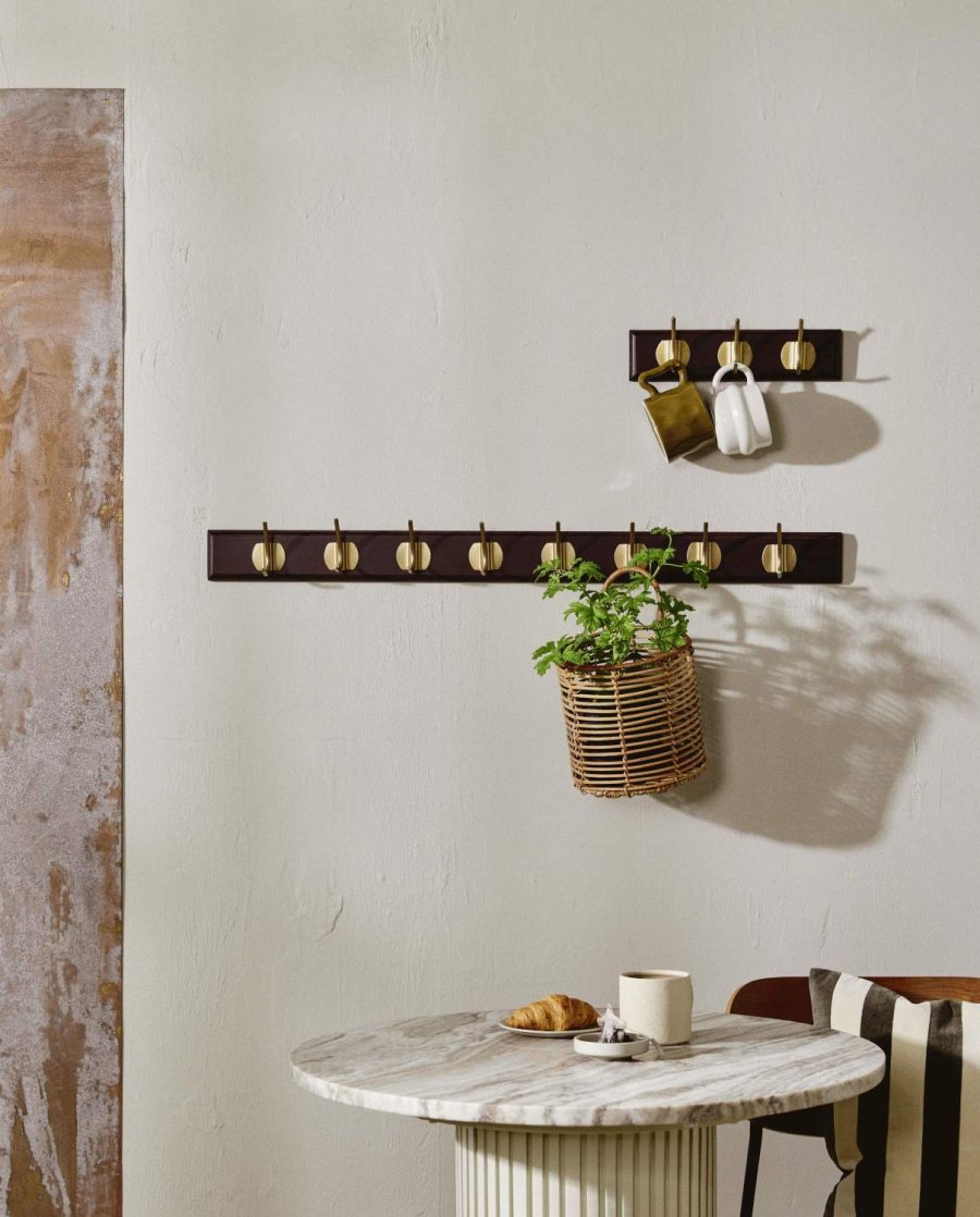 Nordal Edgy Hakenleiste 30cm, Dunkelbraun