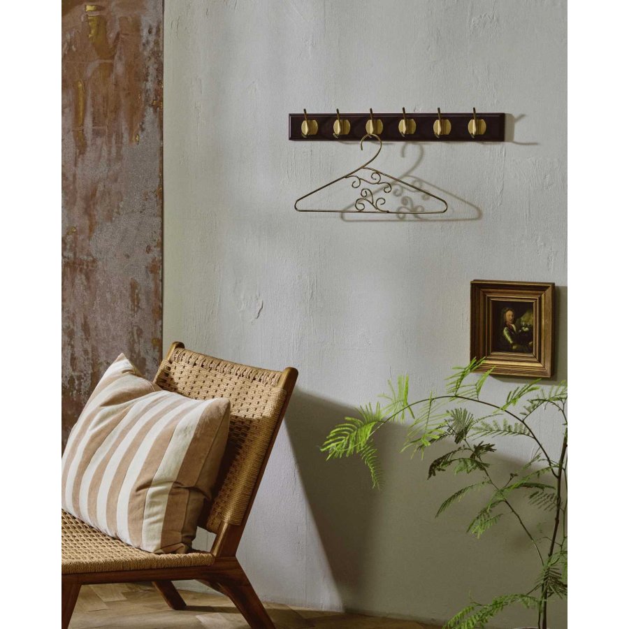 Nordal Edgy Hakenleiste 60cm, Dunkelbraun