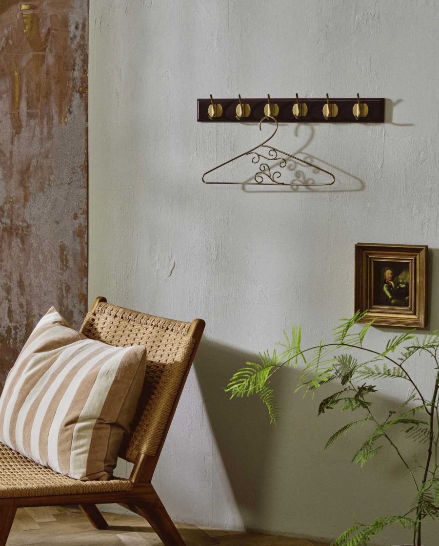 Nordal Edgy Hakenleiste 60cm, Dunkelbraun