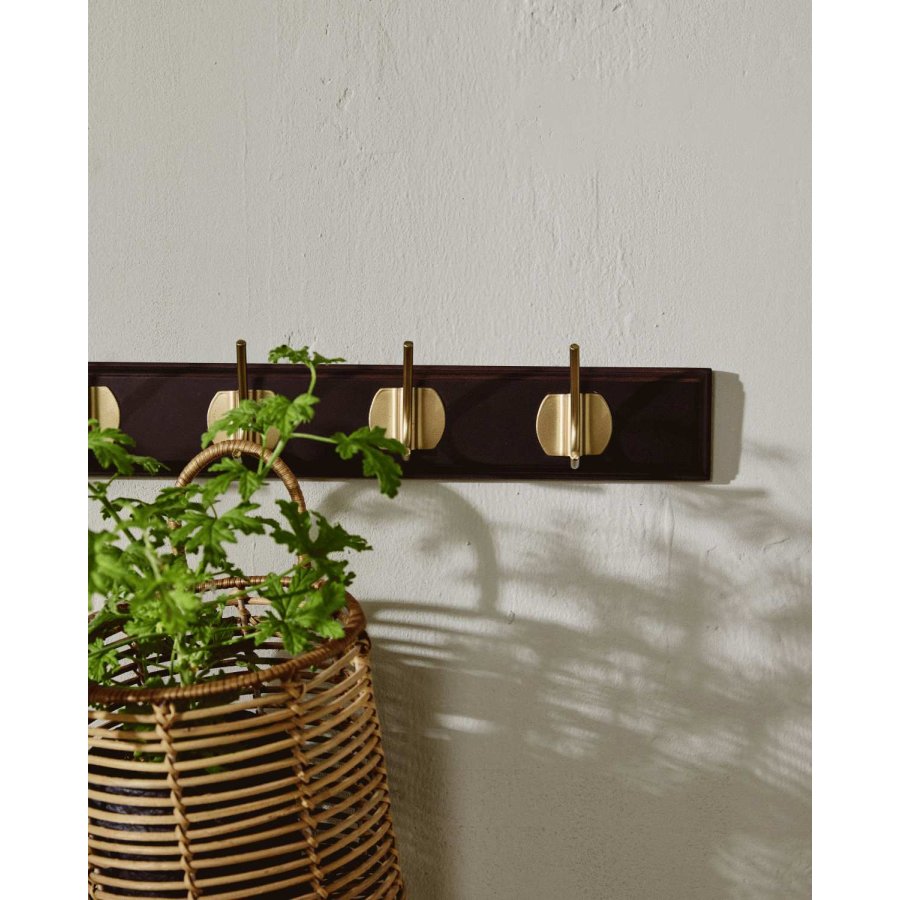 Nordal Edgy Hakenleiste 60cm, Dunkelbraun