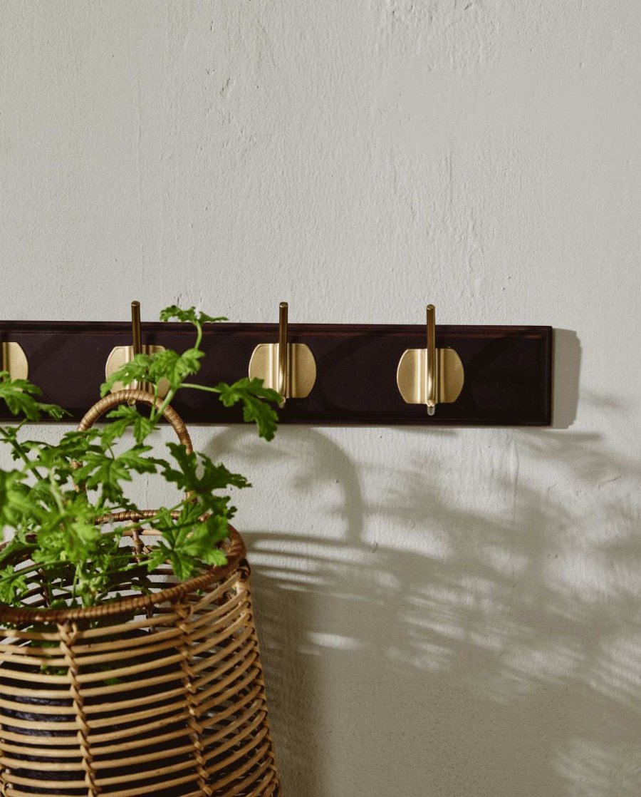 Nordal Edgy Hakenleiste 60cm, Dunkelbraun