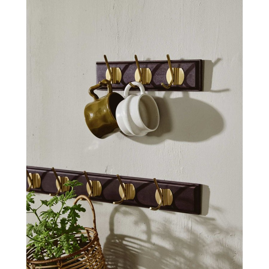 Nordal Edgy Hakenleiste 90cm, Dunkelbraun