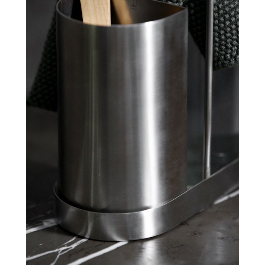 Nordal Kaki Halter f&uuml;r Sp&uuml;lb&uuml;rste H19 cm, Chrom