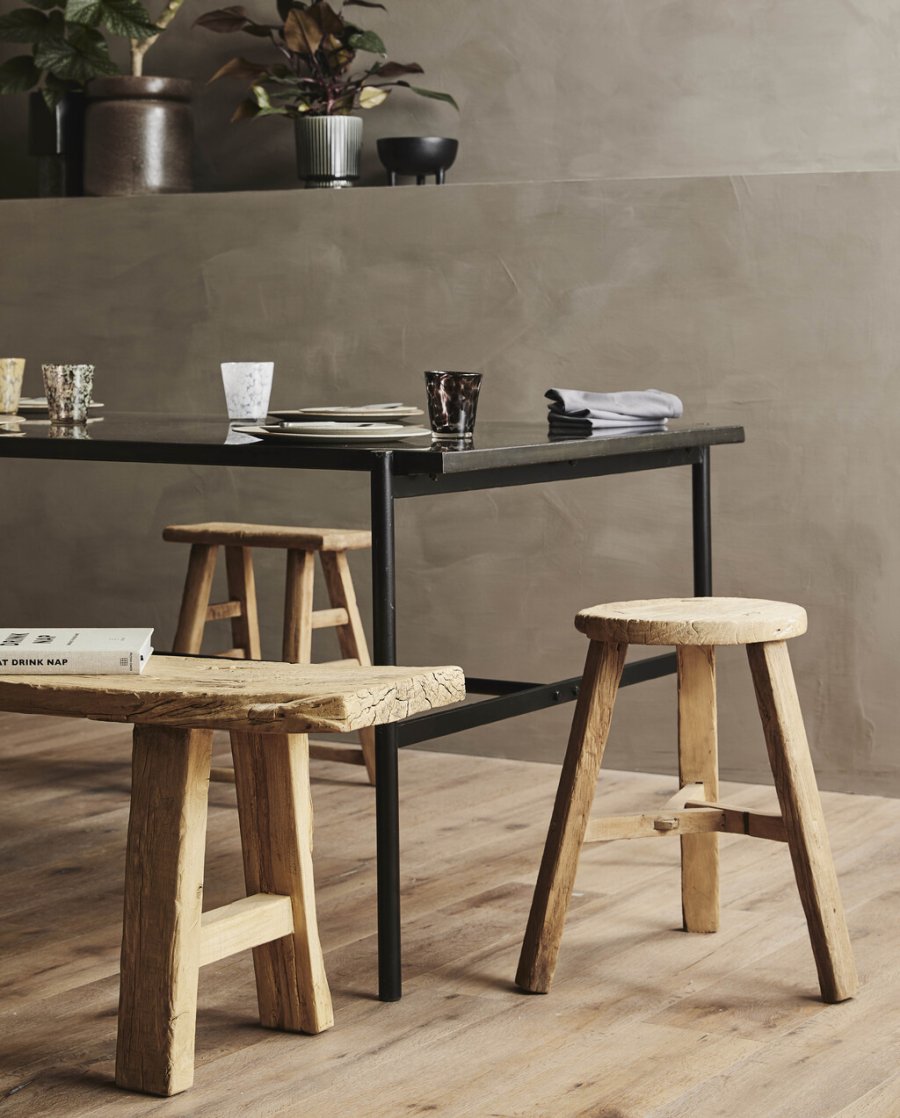 Nordal Argun Sitzbank 180 cm, Ulmenholz