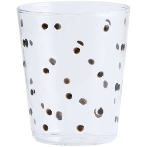 Nordal Pisum Trinkglas 35 cl, Klar/Schwarz