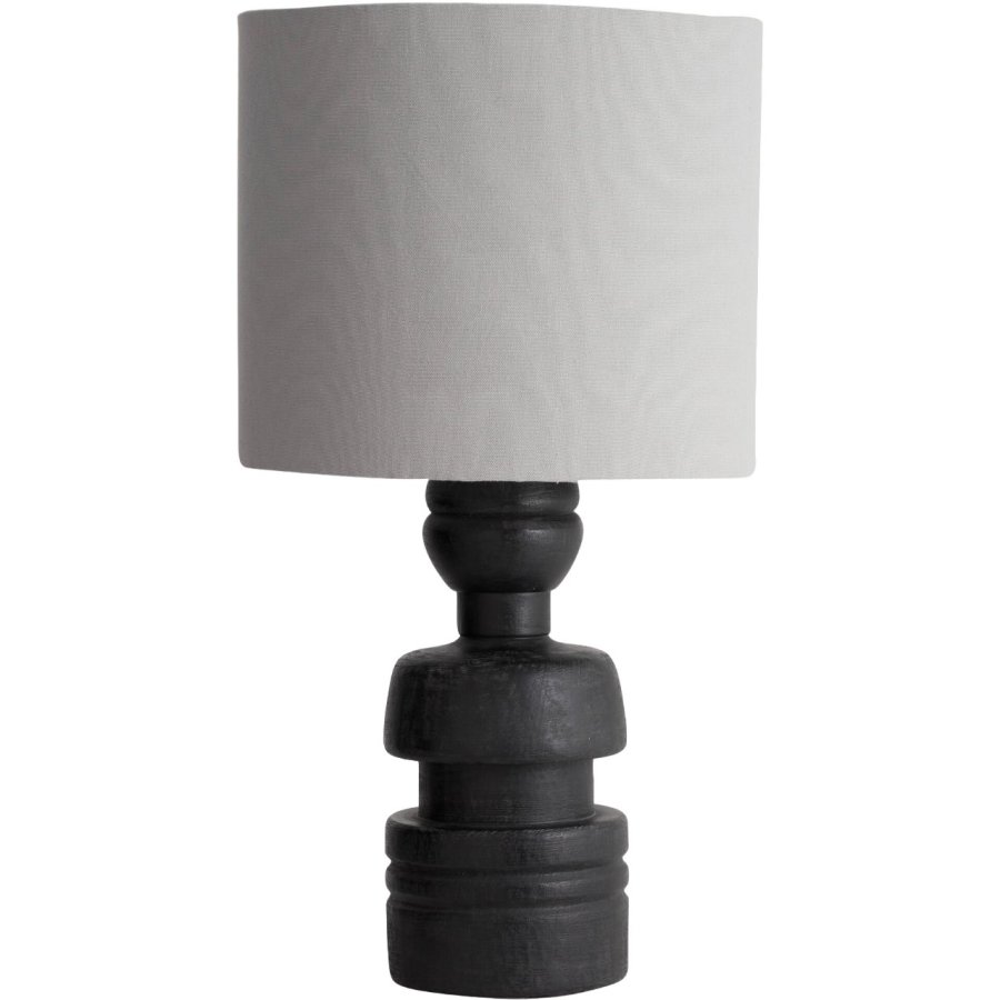 Nordal Loke Tischlampe H61 cm, Schwarz/Grau