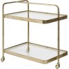 Nordal Trolley Rullebord H75 cm, Messing
