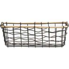 Nordal Hana Opbevaringskurv H30 cm, Sort