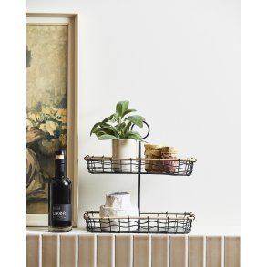 Nordal Hana Opbevaringskurv H34 cm, Sort