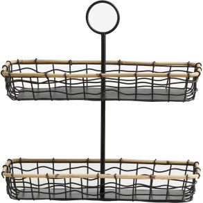 Nordal Hana Opbevaringskurv H34 cm, Sort