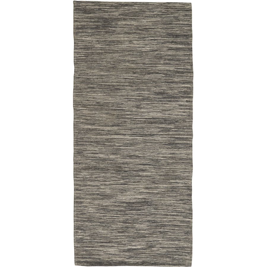 Nordal Melia Vloerkleed 70x160 cm, Sort/Beige