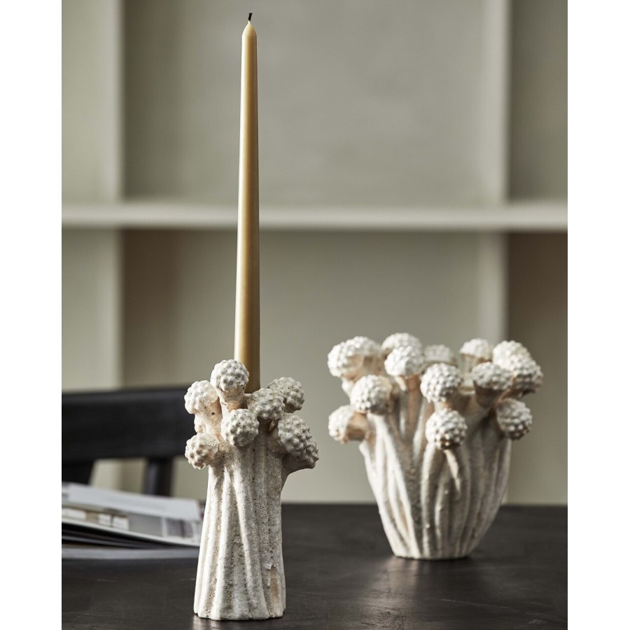 Nordal Fungi Vase H19 cm, Offwhite