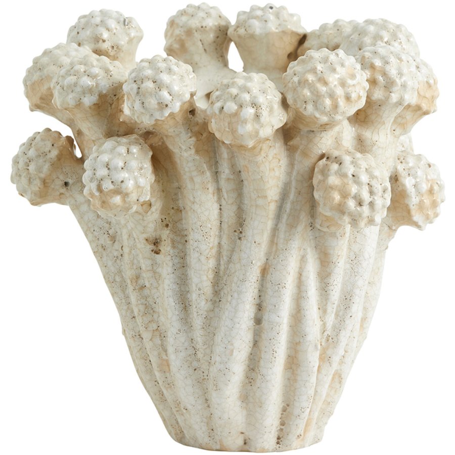 Nordal Fungi Vase H19 cm, Offwhite