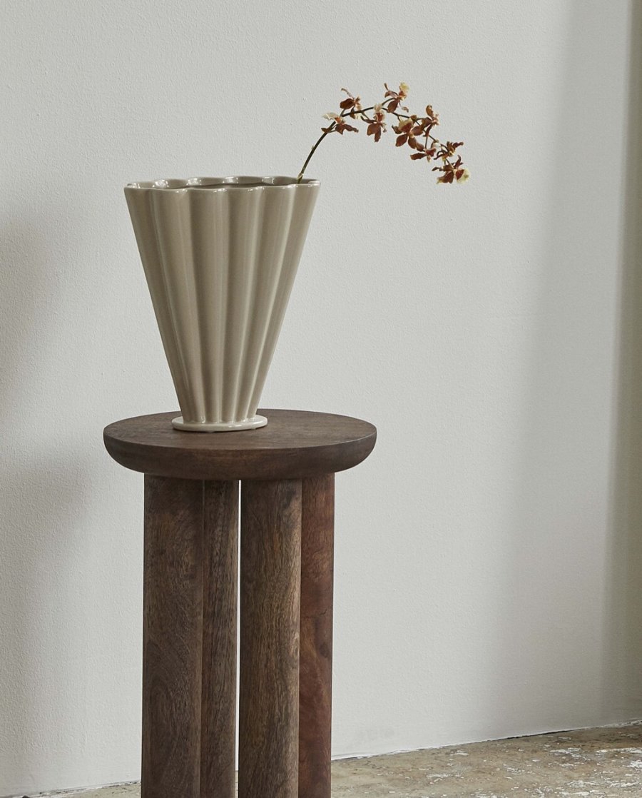 Nordal Colla Vase H28,5 cm, Sand