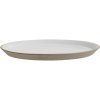 Nordal Stoneware Teller 22 cm, Beige/Wei