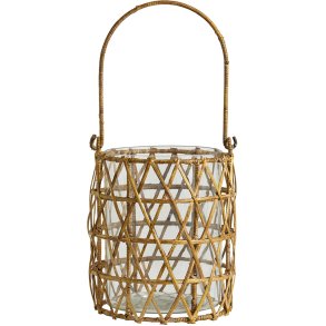 Nordal Ghizo Lanterne H22 cm, Natur