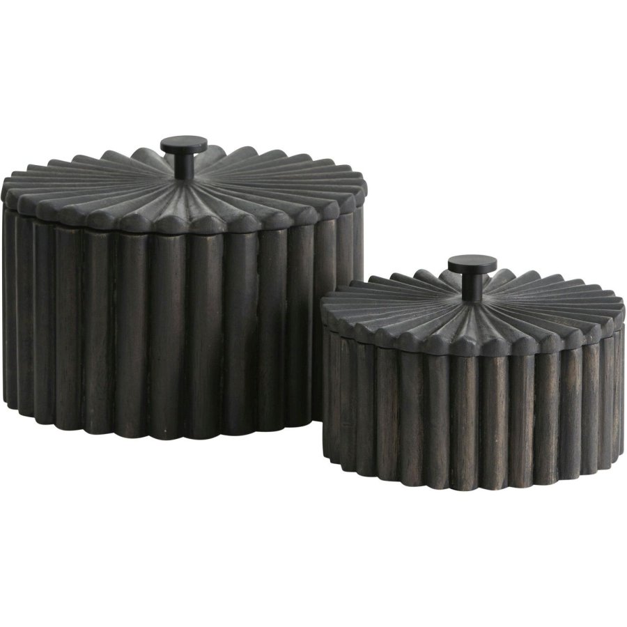 Nordal Riba Opbergdoos 2-delige set, Zwart
