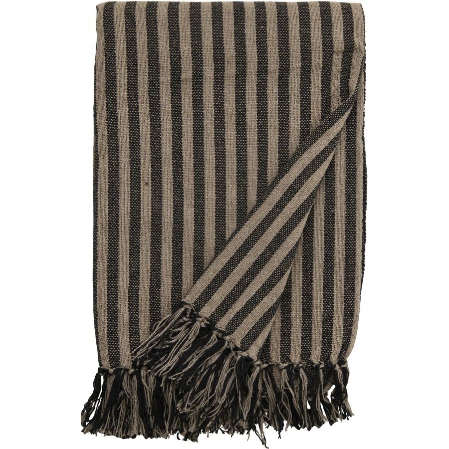 Nordal Nox Plaid 125x150 cm, Brun/Sort