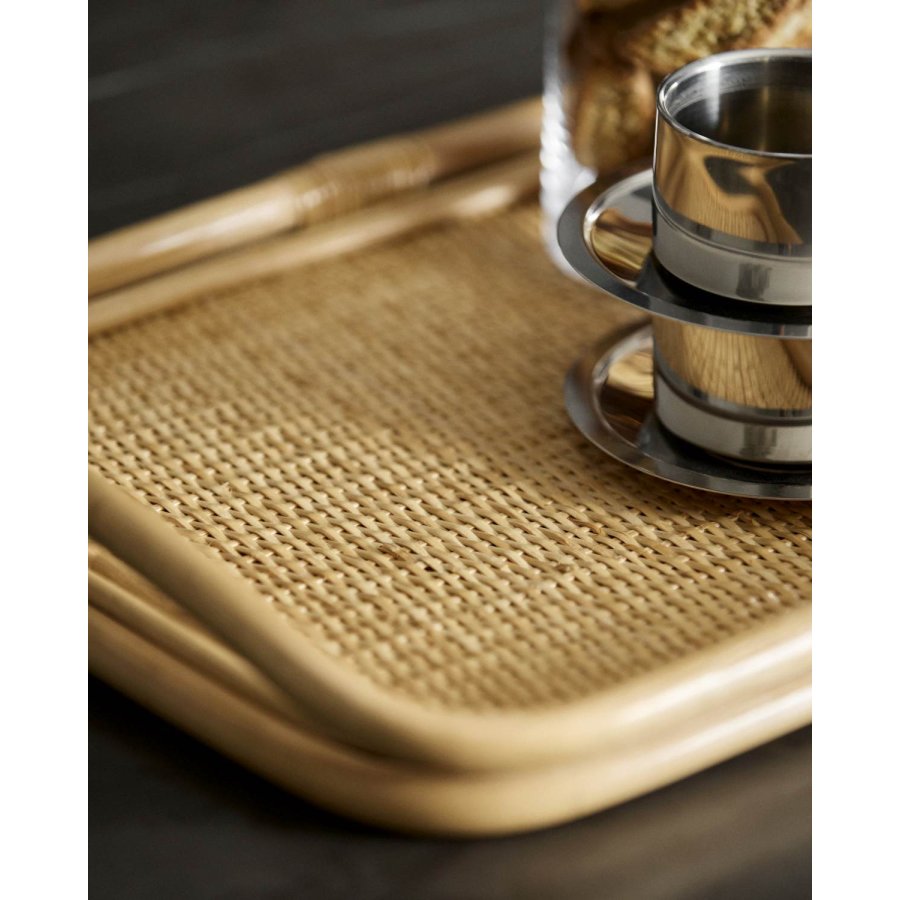 Nordal Figus Serveringsbakke 48x34 cm, Rattan