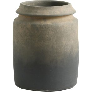Nordal Kavo Kr&auml;utertopf H24,5 cm, Schwarz/Braun