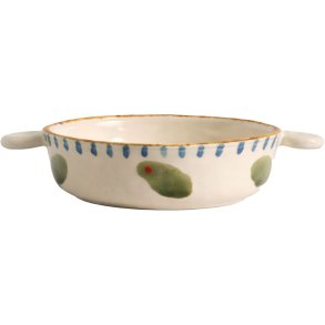 Nordal Atelier Forma Olea Sk�l �11 cm, Hvid/Bl�/Gr�n