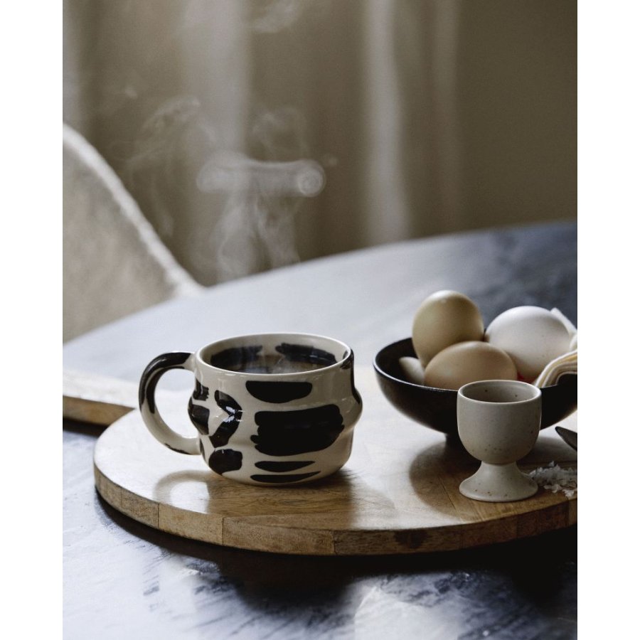 Nordal Sipura Tasse 30cl, Sort/Ivory