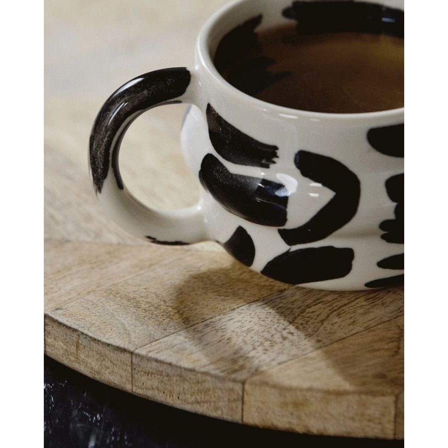 Nordal Sipura Tasse 30cl, Sort/Ivory