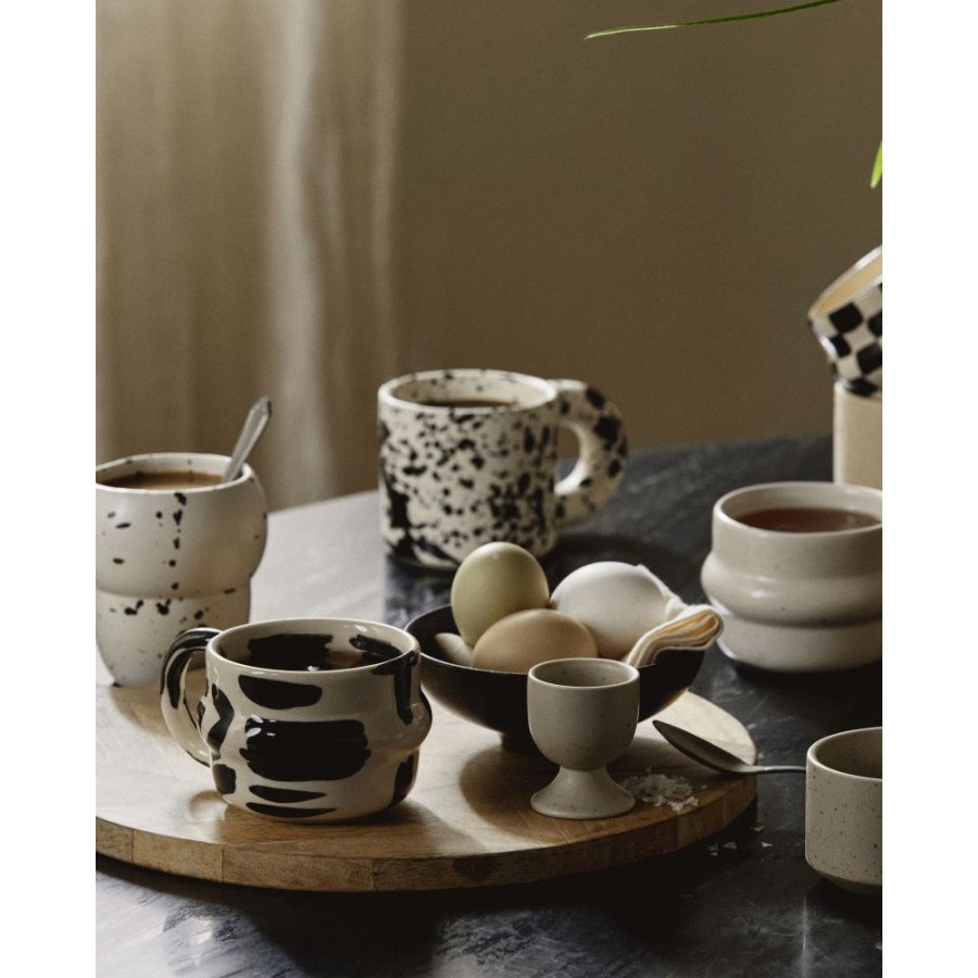 Nordal Sipura Tasse 30cl, Sort/Ivory
