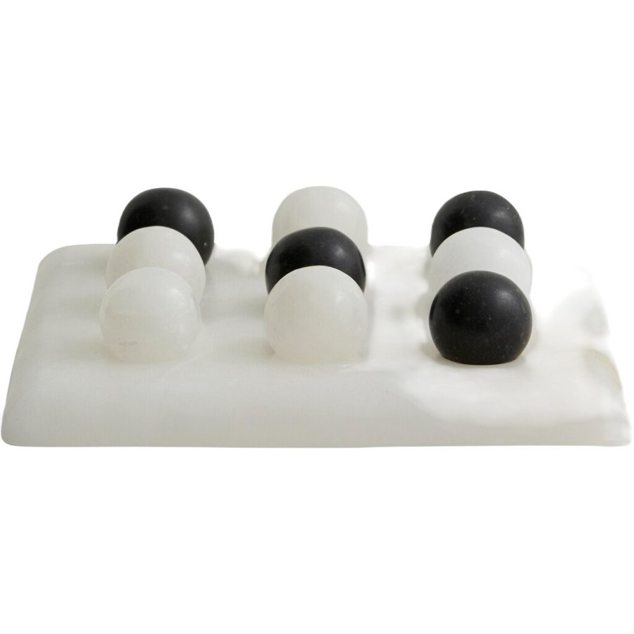 Nordal Milson Spil/Dekoration 15.5 cm, Sort/Hvid