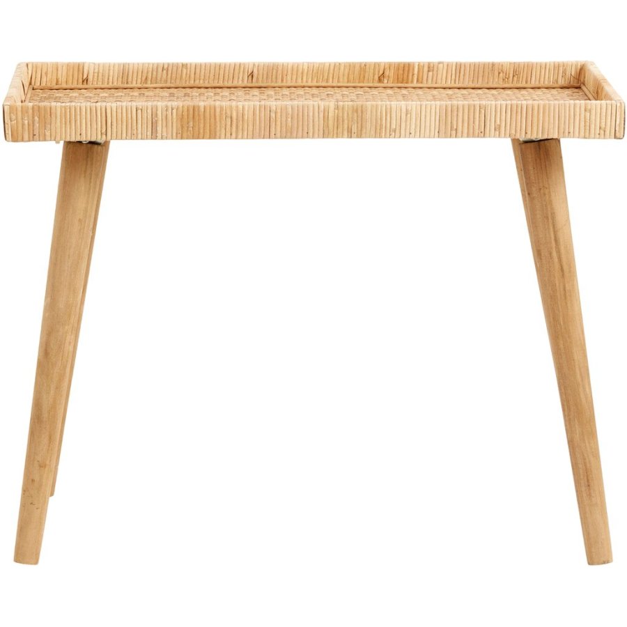 Nordal Riva Bord H55 cm, Fyrretr/Rattan