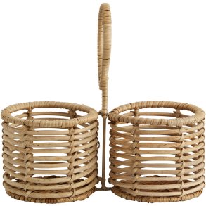 Nordal Zadar Fletkurv Ø10 cm, Rattan