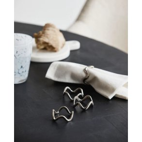 Nordal Skye Servietring Ø4,3 cm, Sølv