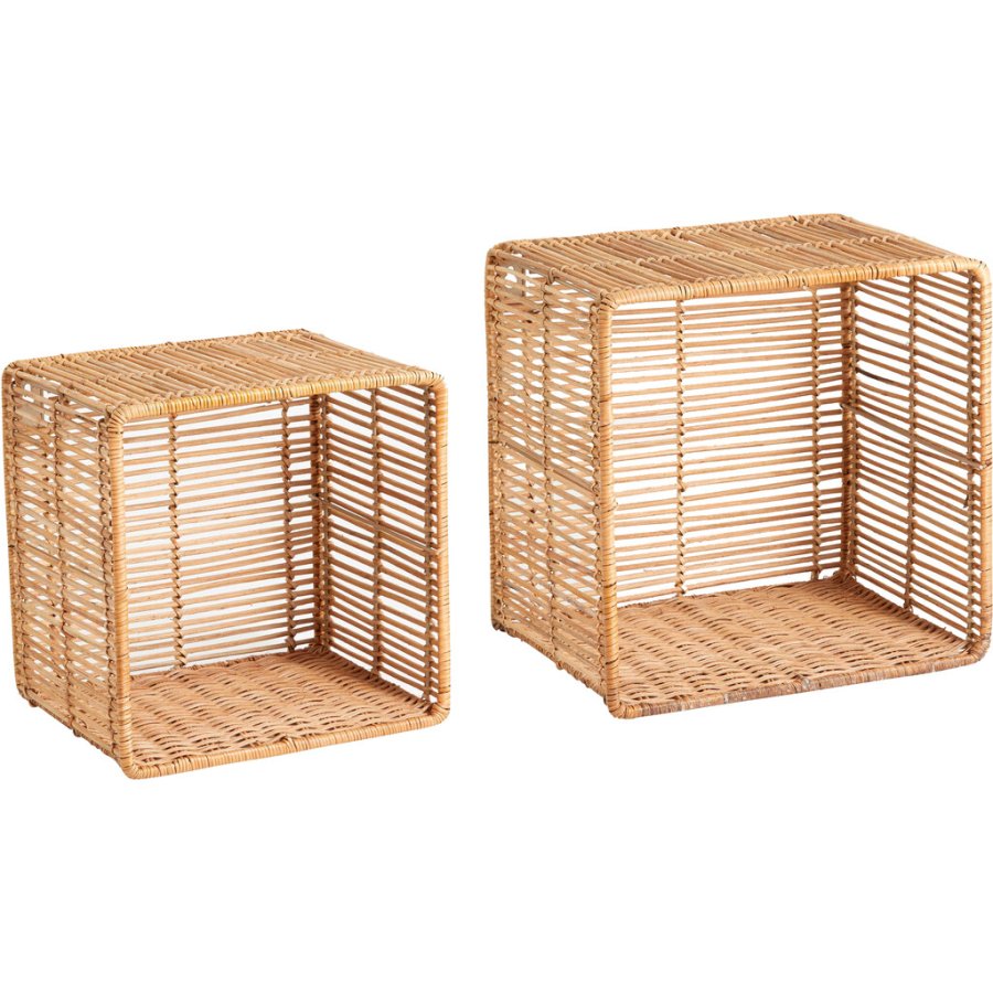 Nordal Zeya Weidenkrbe 2er Set, Rattan