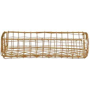 Nordal Naviti Opbevaringskurv 24,5 cm, Guld