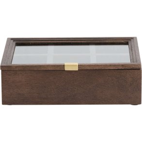 Nordal Puyo Opbevaringskasse m. Låg 26,5 cm, Mangotræ