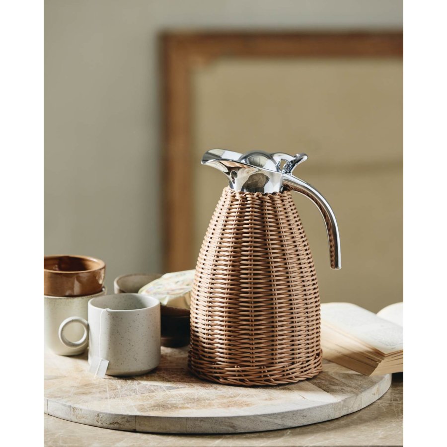 Nordal TINCAN Thermoskanne 1,4 L, Rattan