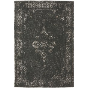 Nordal Grand Gewebt Teppich 60x90 cm, Dunkelgrau/Schwarz