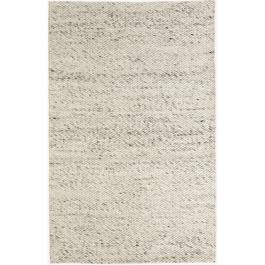 Nordal Lara Hndvvet Uldtppe 160x240 cm, Elfenben/Gr
