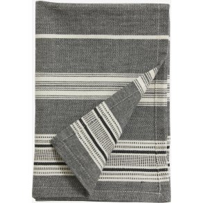 Nordal Orion Viskestykke 50x70 cm, Offwhite/Sort